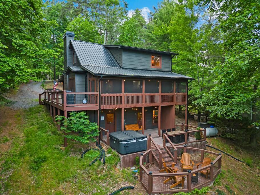 Lakeside Retreat Hot Tub Fishing Hiking Ellijay Kültér fotó